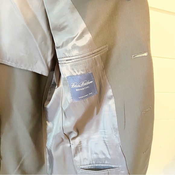 Brooks Brothers | Dark Navy Brooks Cool Suit Jacket Size 39 Regular - Picture 9 of 9